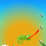 Bukalemun yemek istiyor